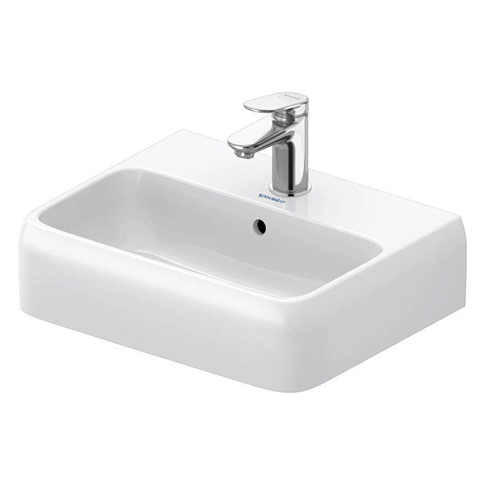 Duravit Qatego Раковина 45х35х12.5см., подвесная, без отв., цвет: белый