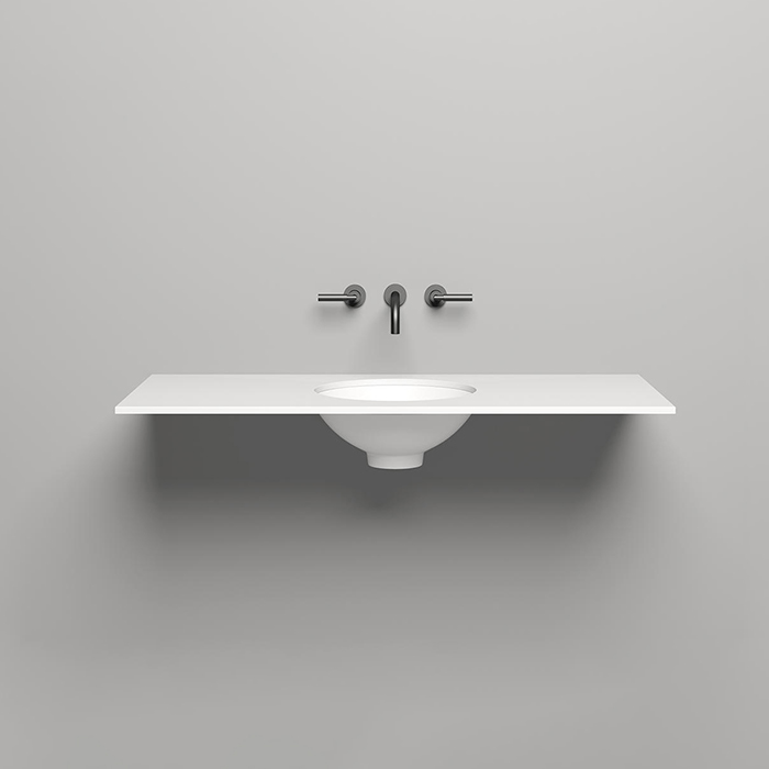 Salini Столешница 120х50х1.5 cм, из материалов S-Stone, цвет: белый матовый