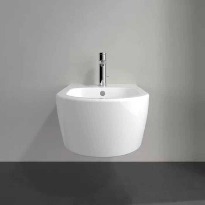 Villeroy&Boch Avento Биде подвесное 37x53см, с 1 отв., цвет: альпийский белый	