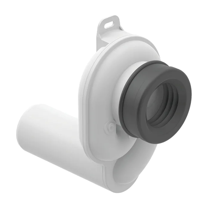 Geberit Сифон для писсуара d5см., горизонтальный выпуск, пластик, цвет: белый