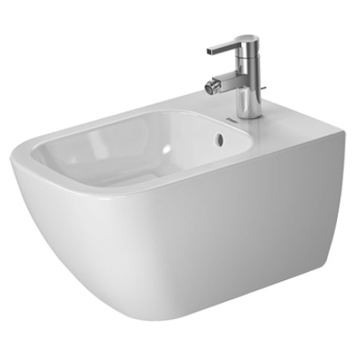 DURAVIT Happy D.2 Биде подвесное 54х35.5см., 1 отв., с креплением, цвет: белый