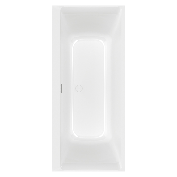 Villeroy&Boch Subway 3.0 Ванна встраиваемая 180х80х48см., слив по центру, компл. ножек, слив-перелив: белый, материал: Quaryl, цвет: альпийский белый