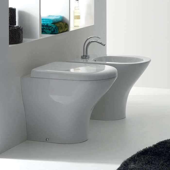 Kerasan Aquatech Унитаз напольный 55х36см, с крепежом, цвет: белый матовый