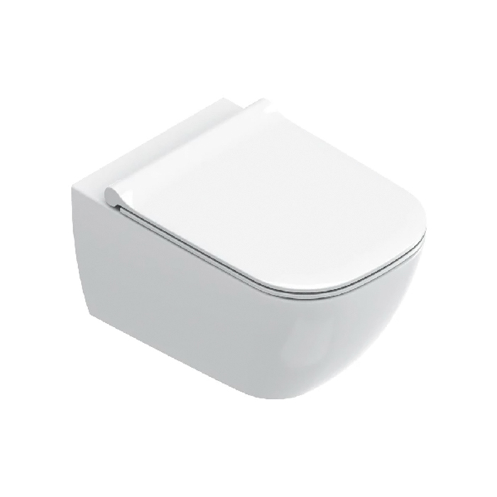 Catalano Elice Унитаз подвесной 54x36, безободковый, смыв Tornado, покрытие Cataglaze+, цвет: белый глянцевый 