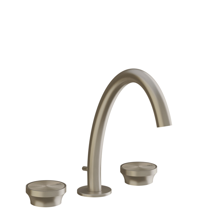 Gessi Origini Смеситель для раковины на 3 отв, с донным клапаном, цвет: Finox Brushed Nickel