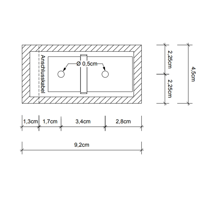 Decor Walther Omega 1 Светильник на зеркало 5x4.5x9(30-60)см, 1x S14D 30-60cm 1 Socket, цвет: золото