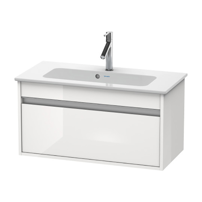 Duravit Ketho Тумба подвесная, 80x38.5х41, с раковиной, 1 выдв. ящик, цвет: белый глянцевый