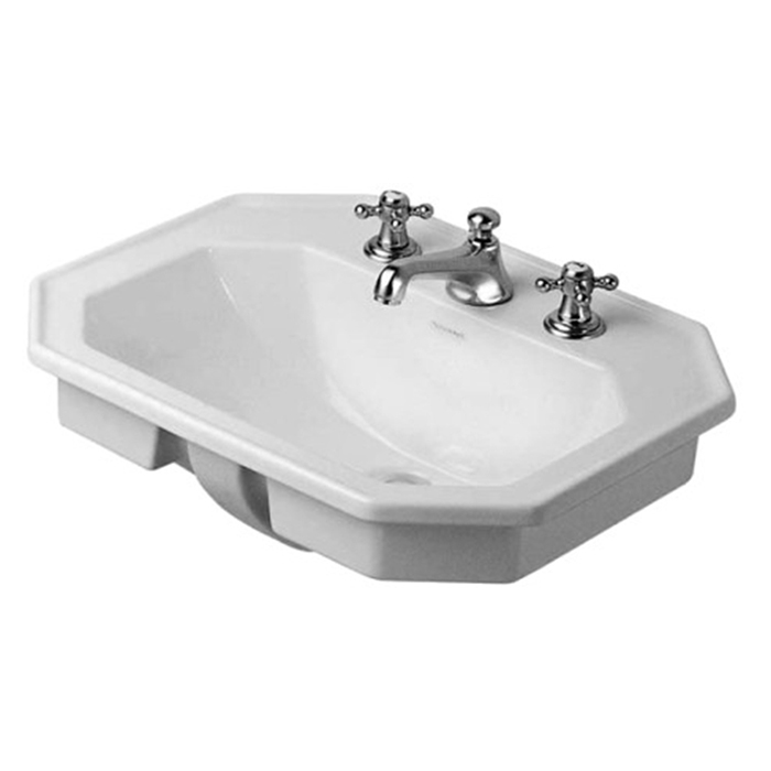 Duravit 1930 Раковина 58x47 см, 3 отв., цвет: белый