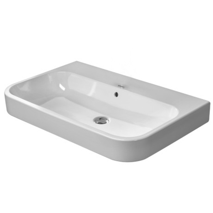 Duravit Happy D.2 Раковина 100x50.5 см, без отв., с переливом, шлифованная, цвет: белый