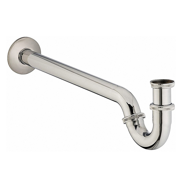 Duravit Сифон для биде 1 1/4" с удлиненной спускной трубой, цвет: хром