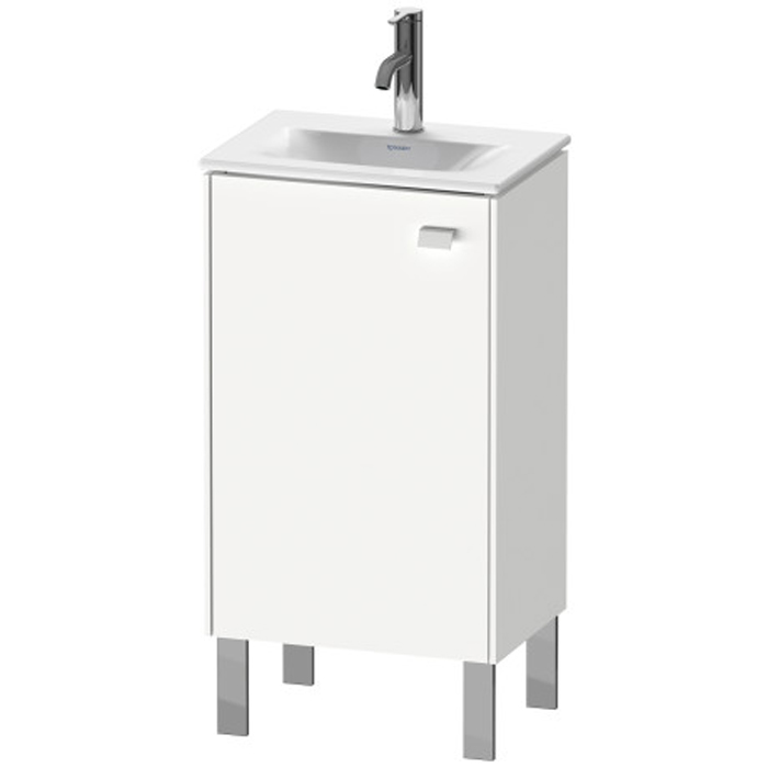 Duravit Brioso База напольная 44x31x68.5см с раковиной, с 1 стеклянной полкой, 1 дверца, петли справа, цвет: глянцевый белый