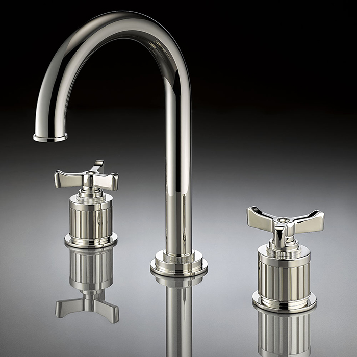 THG Hamptons Смеситель для раковины, 3 отв., цвет: хром