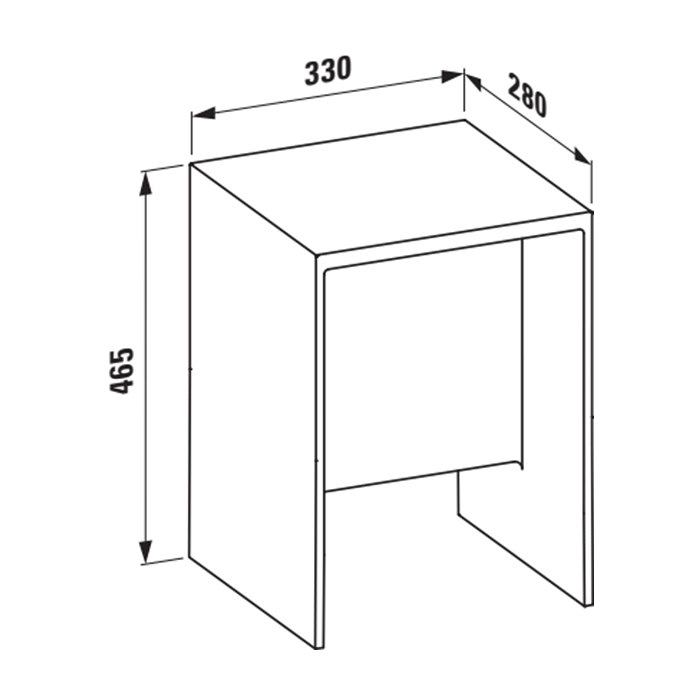 Laufen Kartell Табурет, 33х28х465см, пластик, напольный, цвет: янтарь