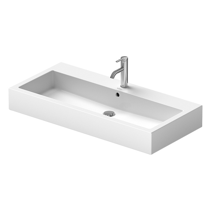 Duravit Vero Раковина подвесная 100x47см., с 1 отв., с переливом, с покрытием WonderGliss, цвет: белый