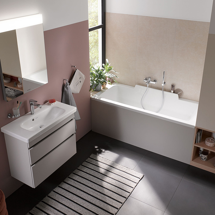 Duravit Durastyle Ванна 190х90см, акриловая, прямоугольная встраиваемая или с панелями, с двумя наклонами для спины, цвет: белый