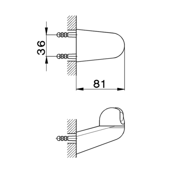 Cisal Shower Держатель для душа, цвет: хром