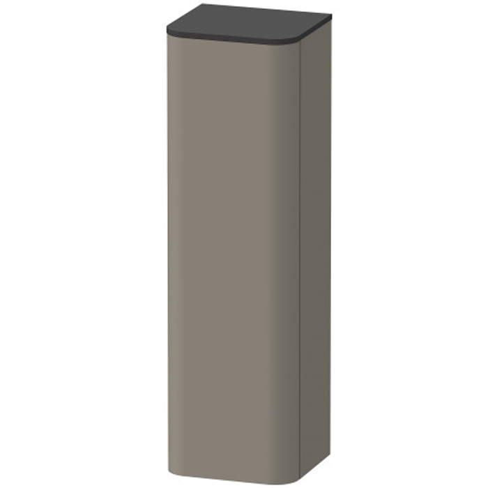 Duravit Happy D.2 Plus Пенал подвесной 133.6x40x36см 1 дверь, 3 стекл. полки, DX, цвет: stone grey satin matt