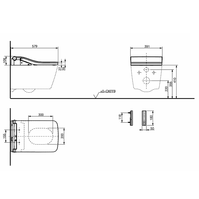 TOTO WASHLET SW Сиденье, с дистанционным управлением и автосмывом, для унитаза: CW522EY, цвет: белый	