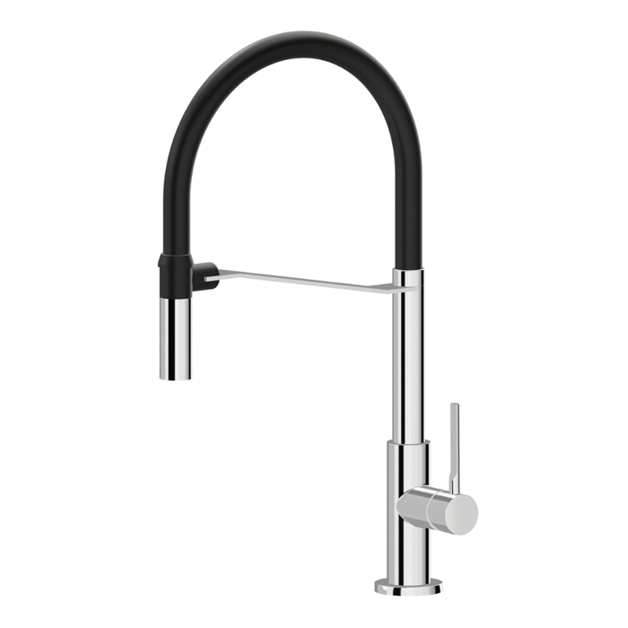 Newform Maki Смеситель для кухни, 1 отв., цвет: хром/Matt black