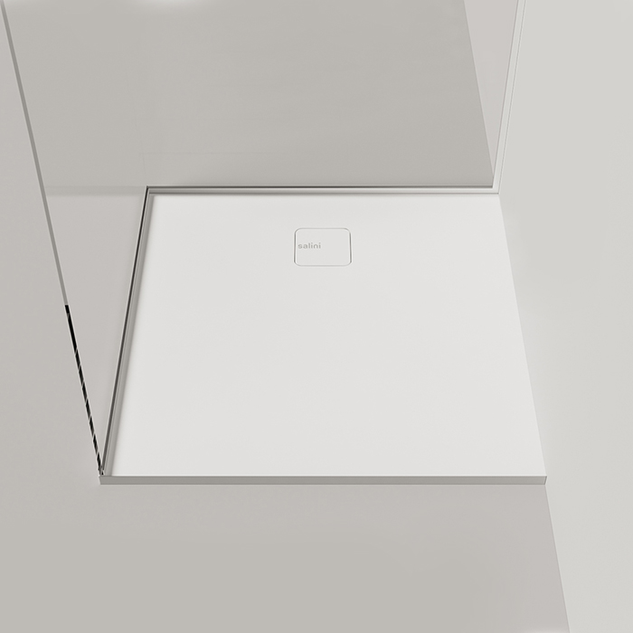 Salini Oasi Душевой поддон 100х100см, с сифоном, S-Stone, цвет: белый матовый