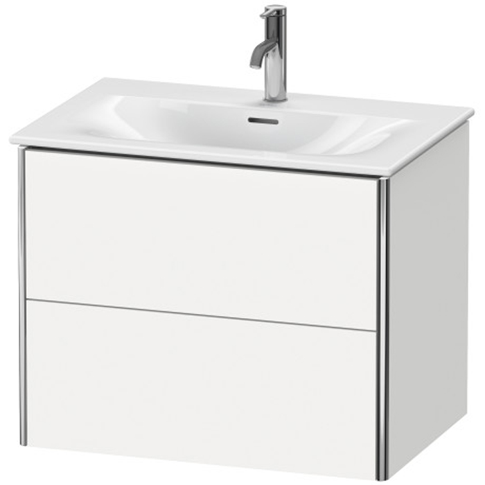 Duravit XSquare База подвесная 71x47.8x56см с раковиной, 2 яшика, цвет: глянцевый белый