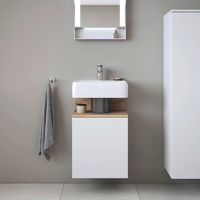 Duravit Qatego Раковина 45х35х12.5см., подвесная, без отв., цвет: белый