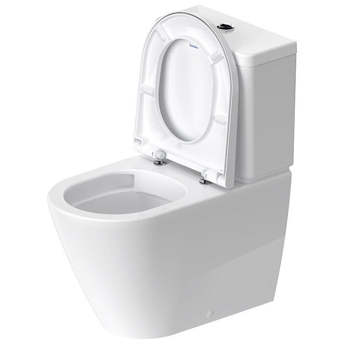 Duravit D-Neo Унитаз-моноблок 37x65см., безободковый, слив универсальный, HygieneGlaze, цвет: белый