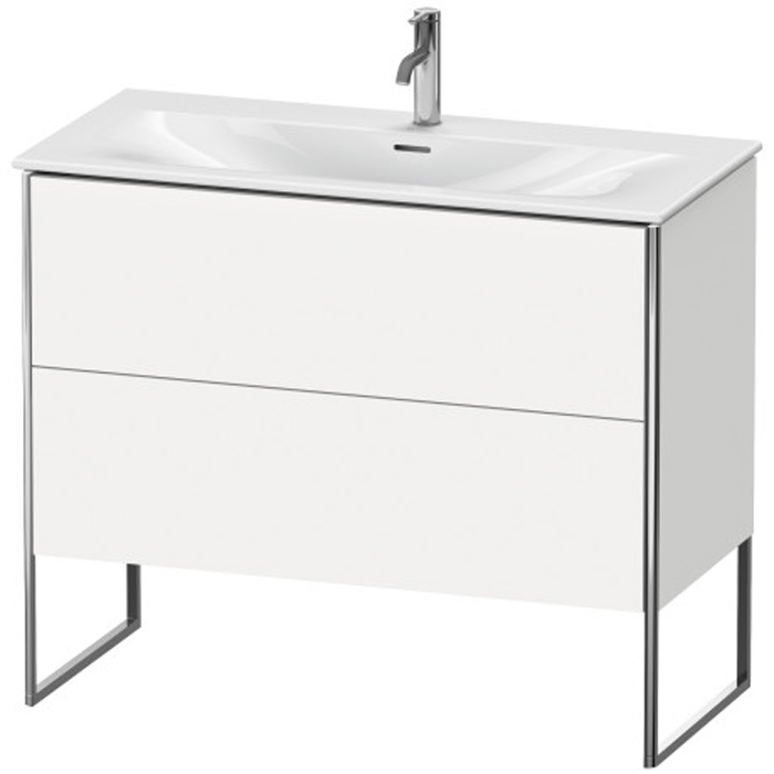 Duravit XSquare База напольная 101x47.8x84см с раковиной, 2 яшика, цвет: глянцевый белый