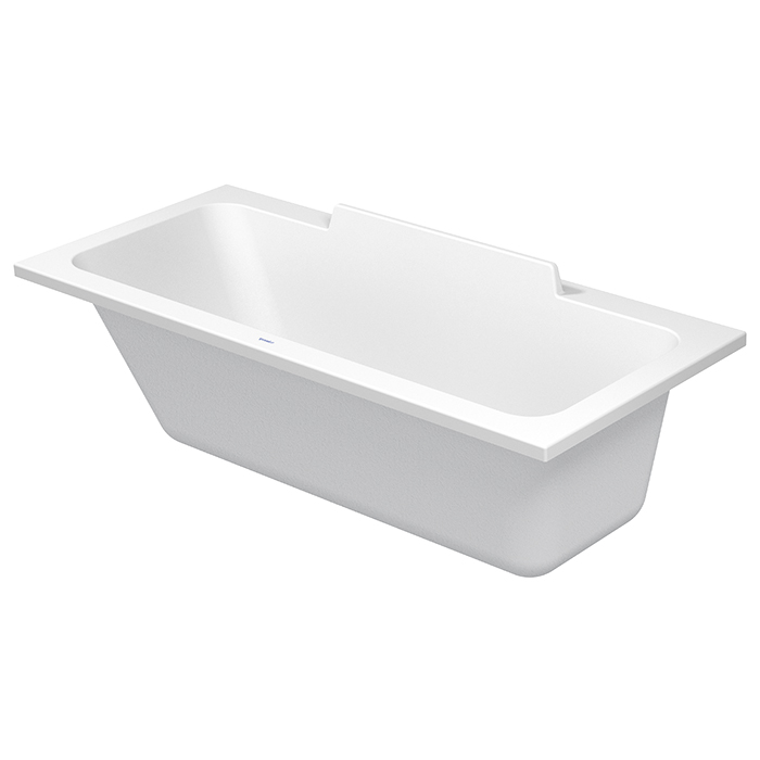 Duravit DuraStyle Ванна 170х75x46см,, прямоугольная, встраиваемая или версия  с панелями и ножками, с наклоном для спины слева, цвет: белый