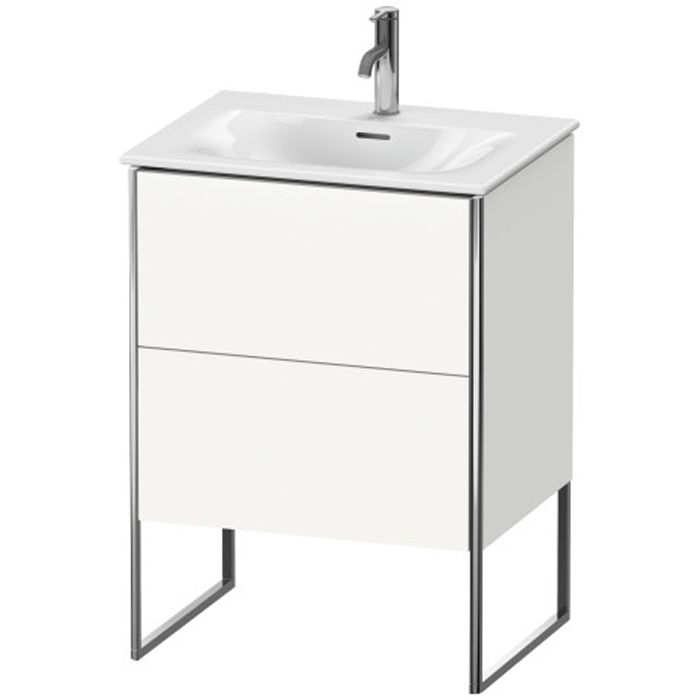 Duravit XSquare База напольная 61x47.8x84см с раковиной, 2 яшика, цвет: глянцевый белый