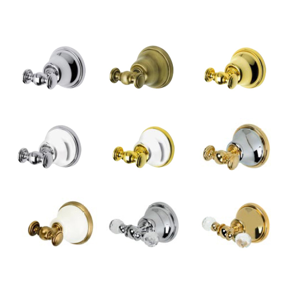 TW Harmony 015, полотенцедержатель "кольцо", подвесной, цвет: белый/бронза