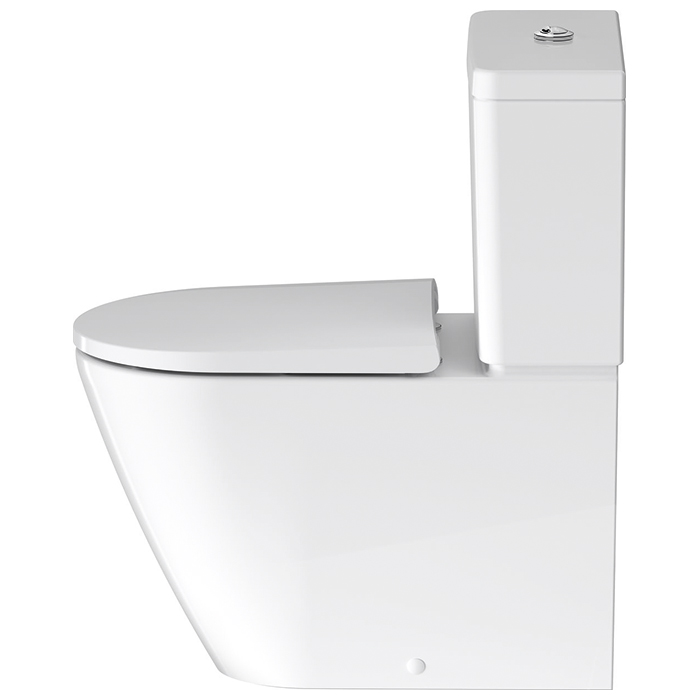 Duravit D-Neo Унитаз-моноблок 37x65см., безободковый, слив универсальный, цвет: белый