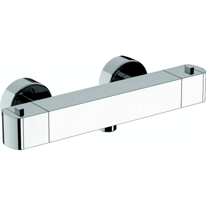 CISAL Roadster Смеситель термостатический настенный для душа, цвет: хром