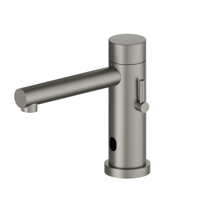 Newform Sensitive Смеситель для раковины, 1 отв., электронный, цвет: titanium satin