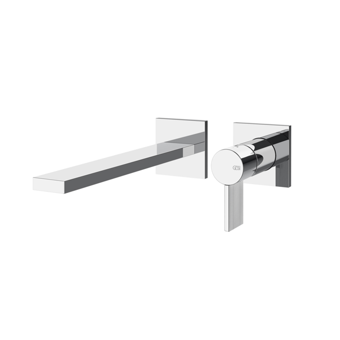 Gessi Inverso Rigato Смеситель для раковины, настенный, цвет: хром