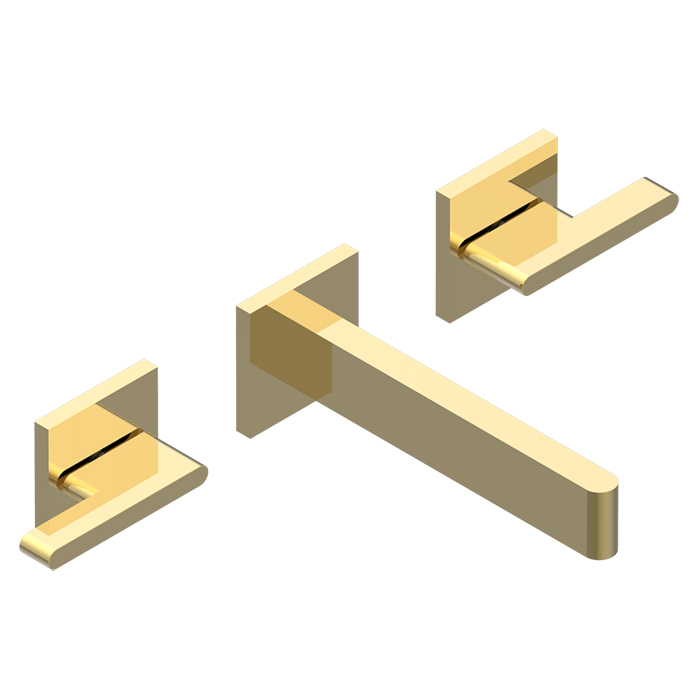 THG ICON-X METAL À MANETTES Смеситель для раковины, настенный, цвет: полированное золото