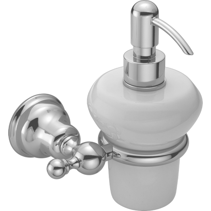 HUBER Croisette Дозатор подвесной, цвет: хром/керамика