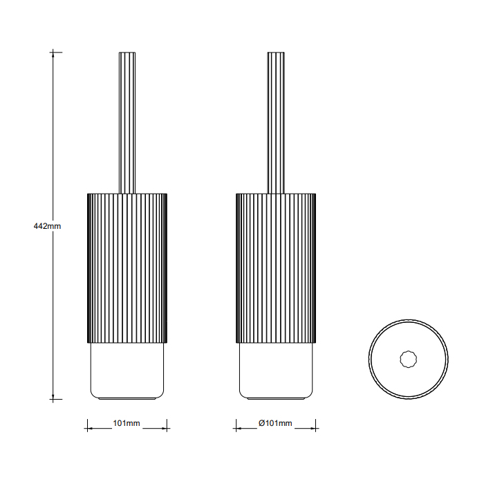 Decor Walther OF.LINE SBG Ершик для туалета, напольный, цвет: Mocca/Moor