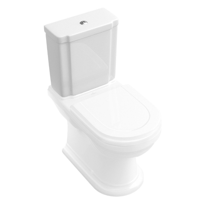 Villeroy&Boch Hommage Бачок для унитаза, подвод воды сбоку/сзади, сливной механизм двойной, слив 3/6л., CeramicPlus, цвет: альпийский белый