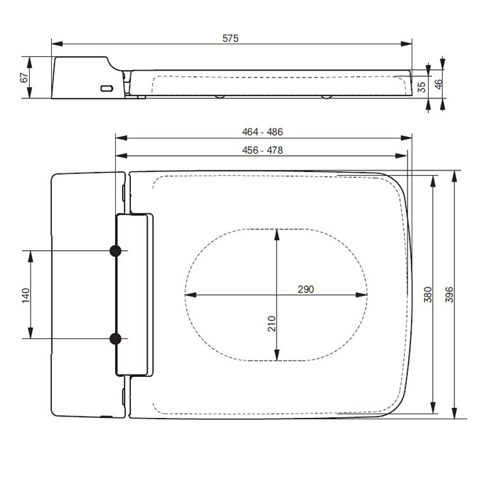 TOTO SG Сиденье 39x58.2x6.7см, для унитаза CW512YR, цвет: белый