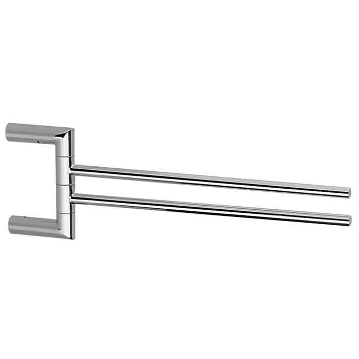 CISAL System Полотенцедержатель двойной 40 см, подвесной, цвет: хром