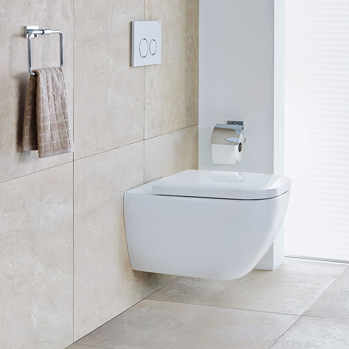 Duravit Happy D.2 Унитаз подвесной безободковый 54х36.5см., с креплением, Hygiene-Glaze, цвет: белый 