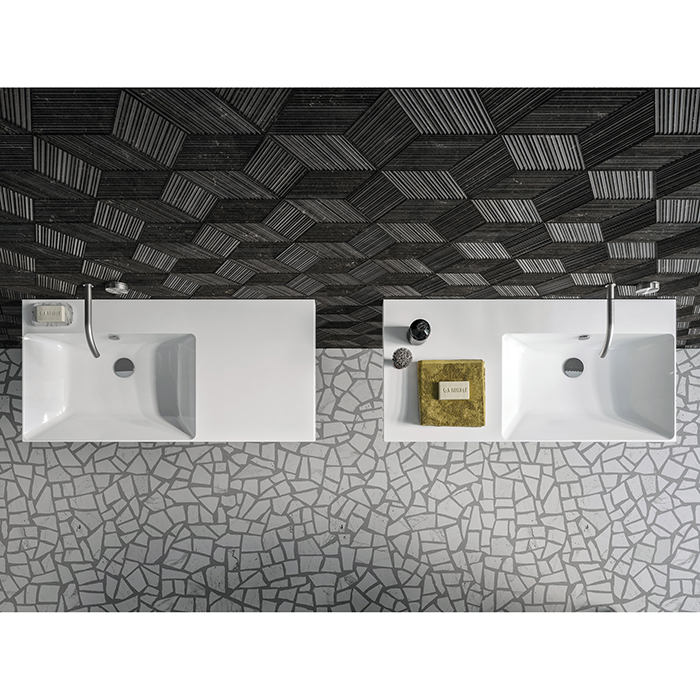 Catalano Zero Раковина 100x50см чаша слева, без отв., цвет: белый глянцевый