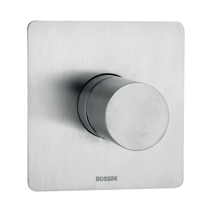 Bossini Nobu Внешняя часть для монорычажного встраиваемого смесителя на 1 выход., цвет: нержавеющая сталь