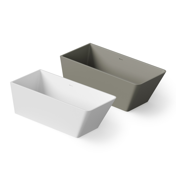 Dea Design Soul Ванна 170х73х60см., отдельностоящая, Solid Surface, цвет: White №18
