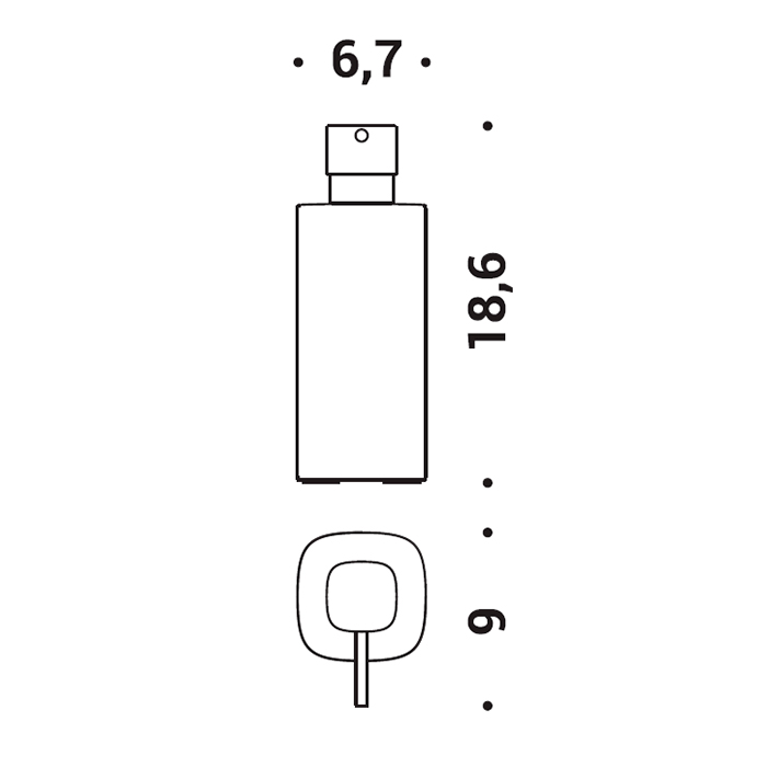 Colombo Mood Дозатор для мыла настольный, цвет: Claret Violet