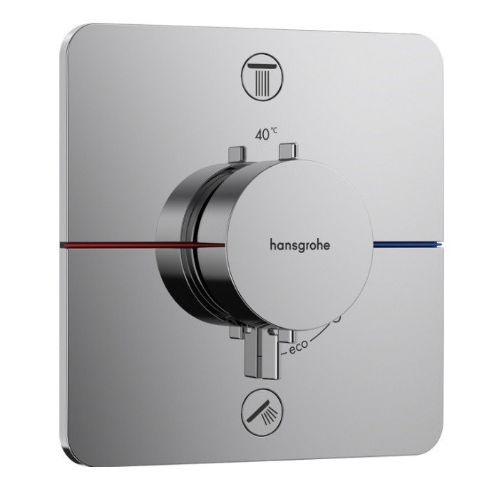 Hansgrohe ShowerSelect Comfort Q Смеситель для ванны, настенный, термостатический, цвет: хром