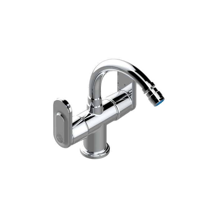 THG CORVAIR A MANETTES FIOR DI BOSCO Смеситель для биде на 1 отверстие, 2-х вентильный, с донным клапаном, цвет: хром