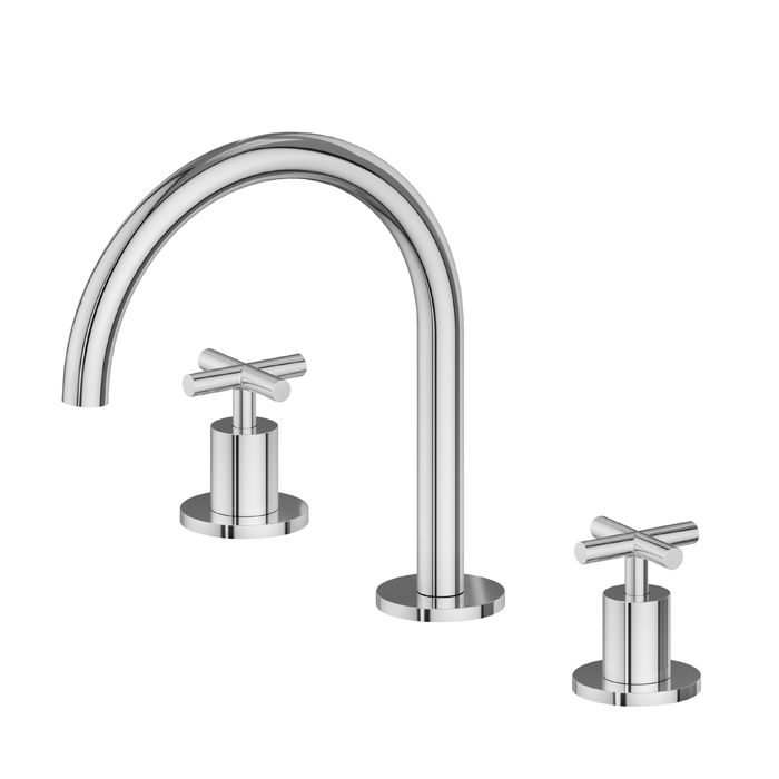 Newform Blink Смеситель для раковины, 3 отв., цвет: хром