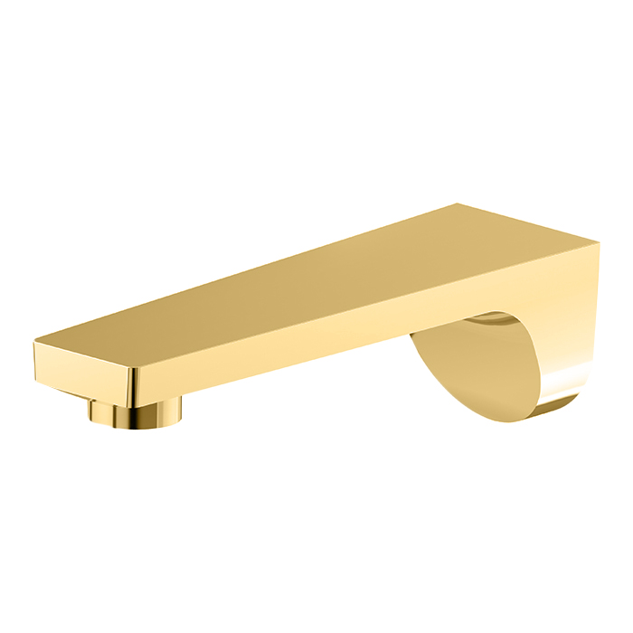 Newform ParkLE Излив для ванны, настенный, 1/2”, цвет: PVD glossy gold